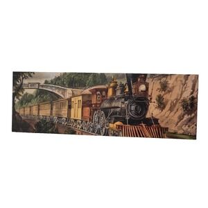 Express Train Bookmark, 2012 Huntington Library, 1870 Currier Ives, Oscar Wilde.